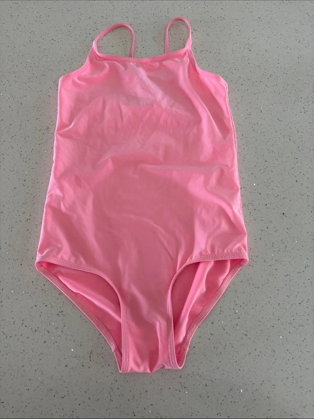 H&M Kids Pink One-Piece Swimsuit - Classic Solid Tank Style
